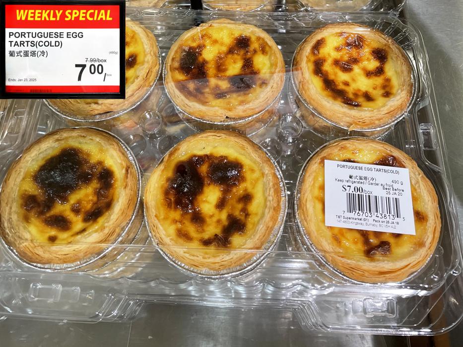 Portuguese Egg Tarts(Cold)