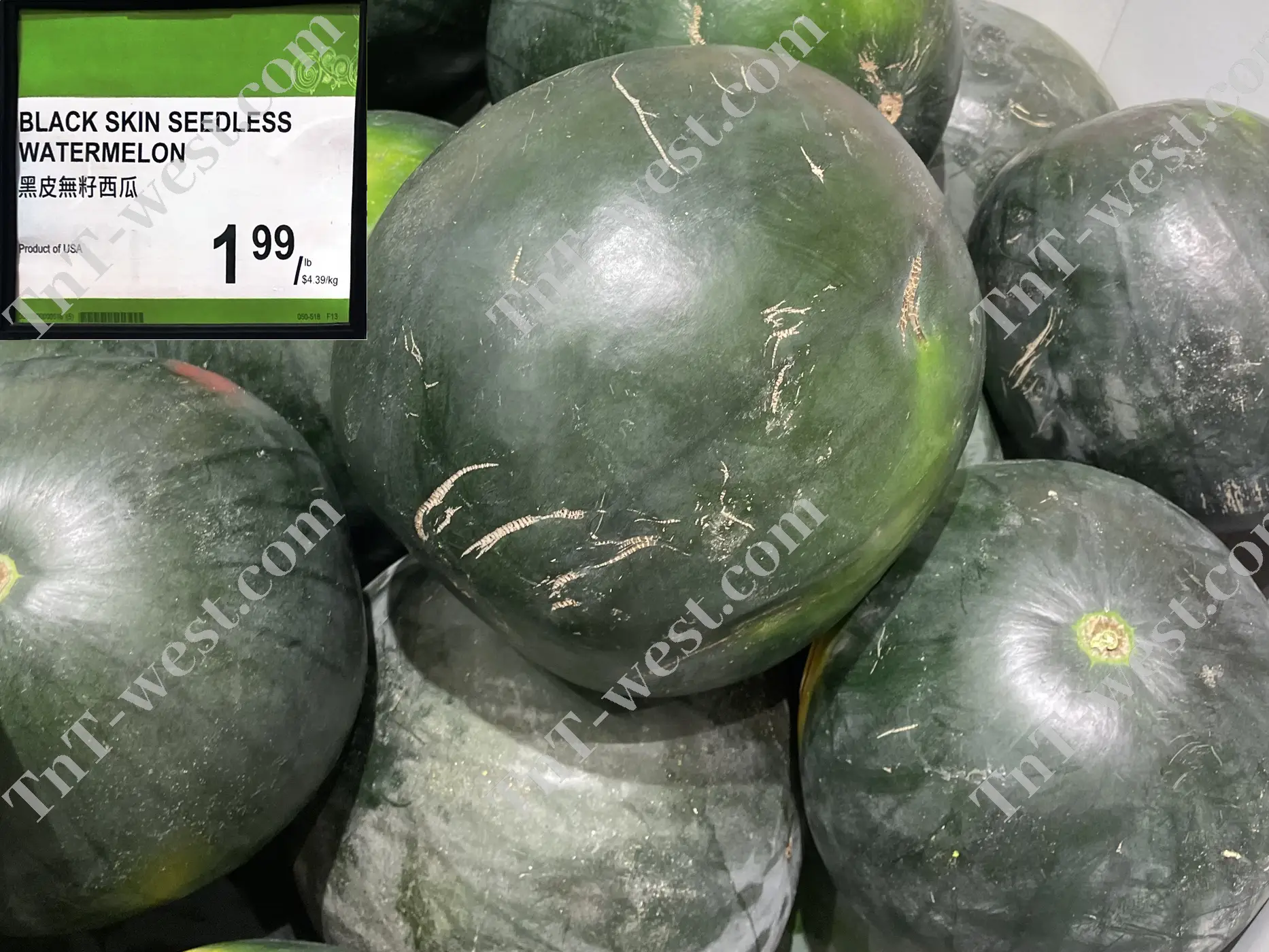 Black Skin Seedless Watermelon
