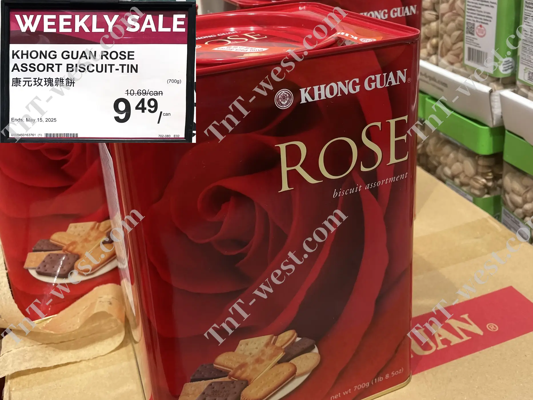 Khong Guan Rose Assort Biscuit Tin